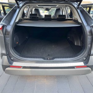 TOYOTA RAV4 Rear Bumper Sill Cover - Omac - S.Steel - Gloss Silver - 2019-2025